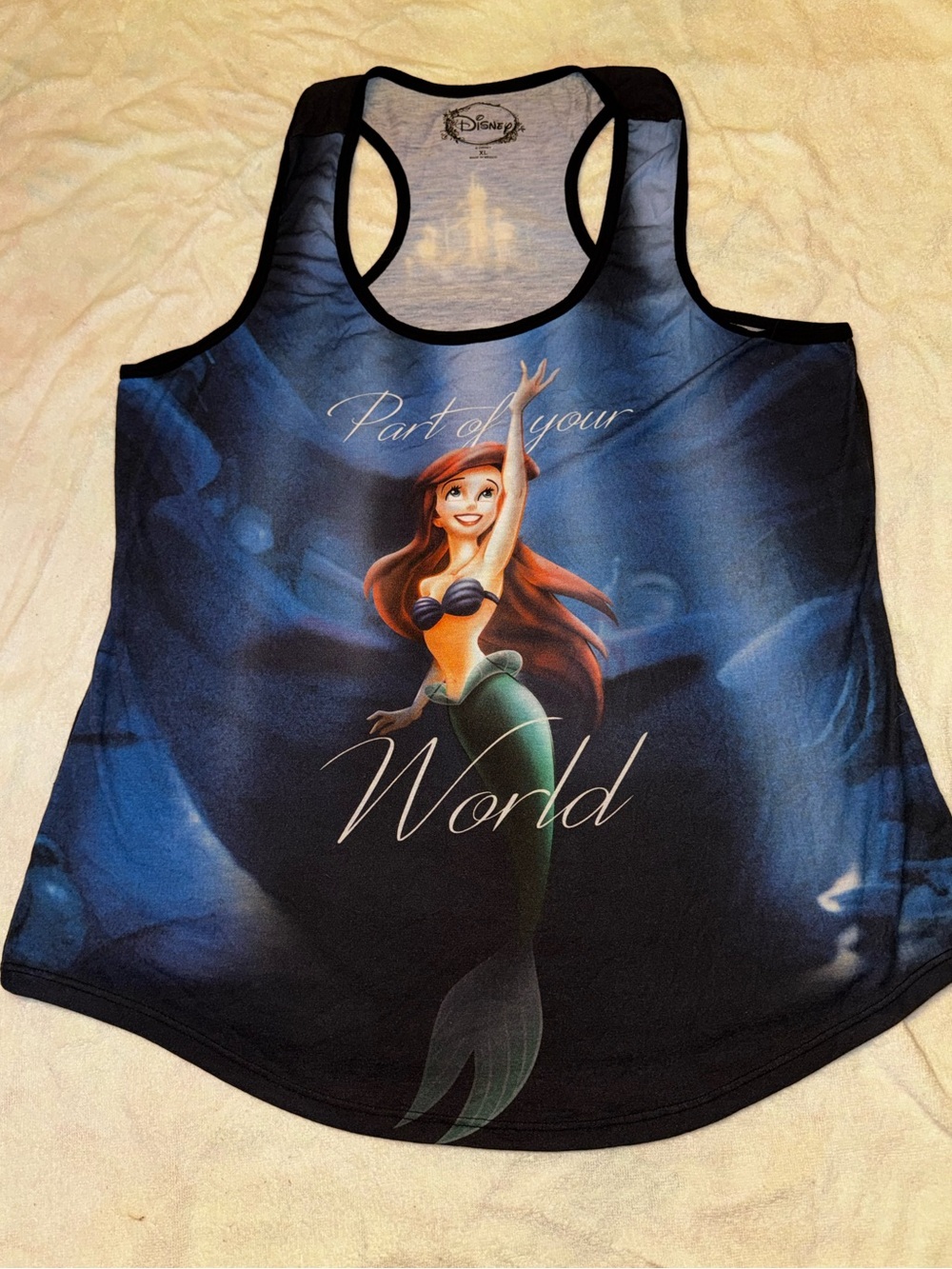 Disney Tie-Dye Racerback Tank Top - Lavender/Black - Picture 2 of 5